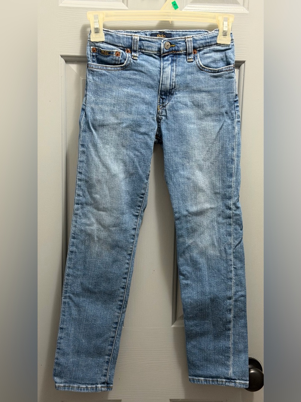 Polo Ralph Lauren Jeans Boys Size 7 The Hampton Straight Adj. Waist Denim Blue